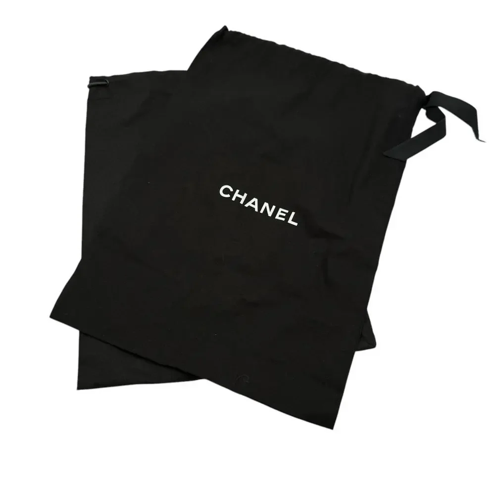 CHANEL Calfskin Metal‎ CC Loafers Black Women’s Size 38.5 - Picture 11 of 11